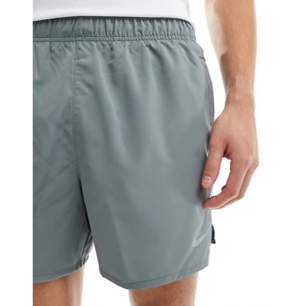 Nike Flex Stride Hybrid Soccer Volley Shorts Nylon Gym Workout Gray Silver M